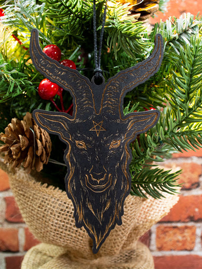 Baphomet Wood Ornament