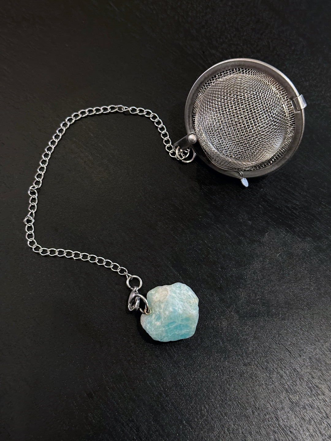 Amazonite Rough Tea Ball Infuser