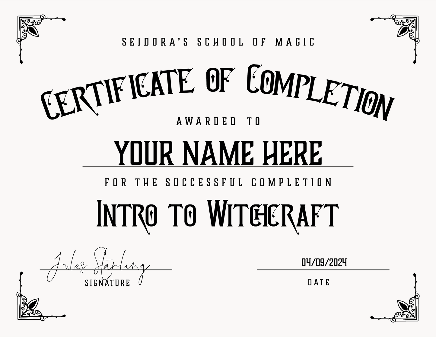 Intro to Witchcraft - Digital Course