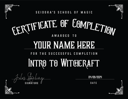 Intro to Witchcraft - Digital Course