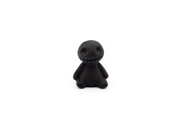 Carved Black Obsidian Voodoo Doll