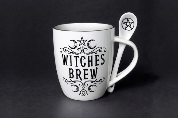 Mug & Spoon Set - Crescent Witches Brew
