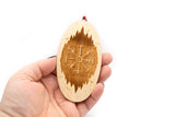 Vegvisir Wood Ornament